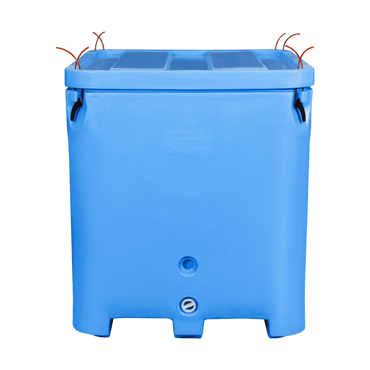 سطل های عایق پلاستیکی AF-1000L گوشت/مرغ استفاده صنعتی استفاده از ظروف پلاستیکی