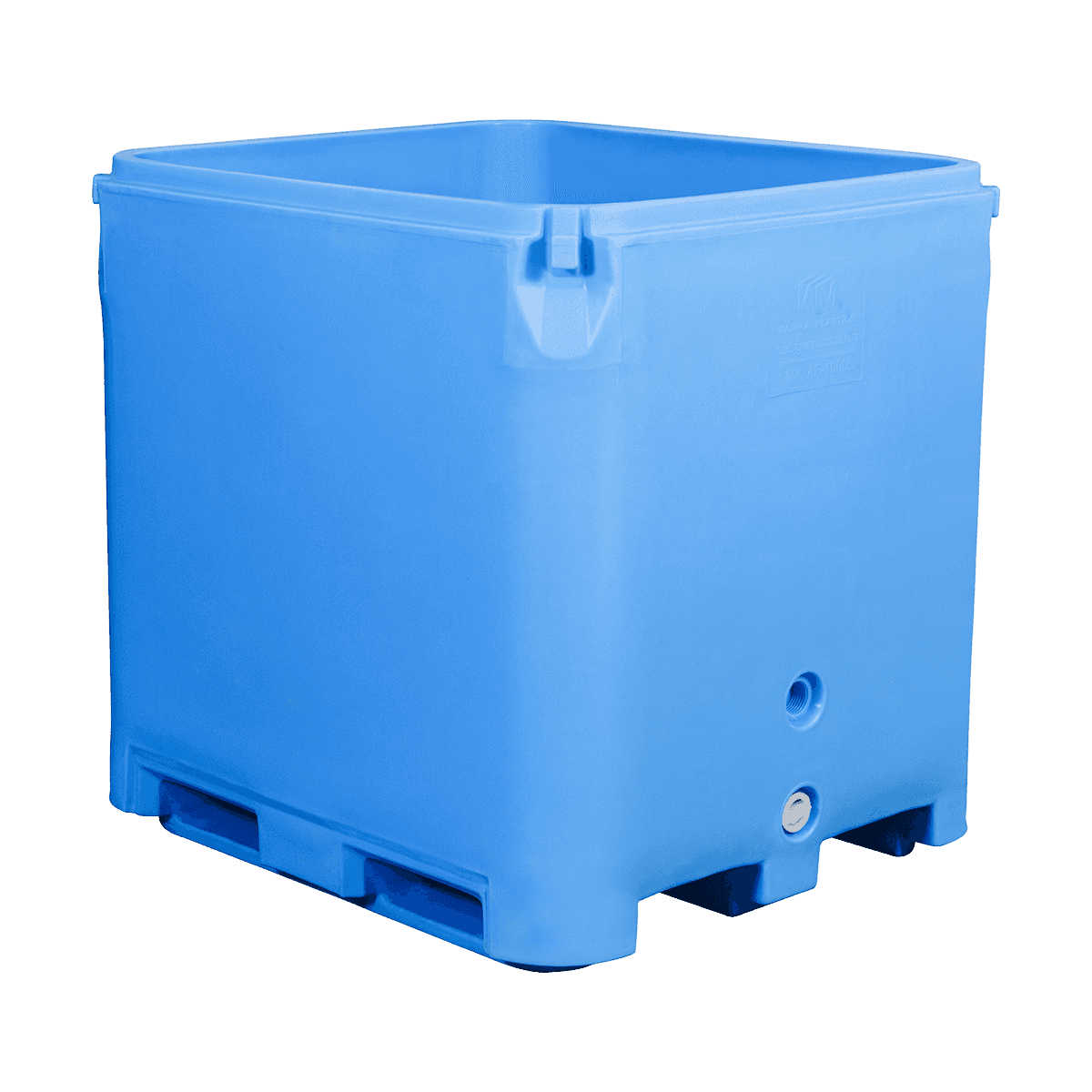 سطل های عایق پلاستیکی AF-1000L گوشت/مرغ استفاده صنعتی استفاده از ظروف پلاستیکی